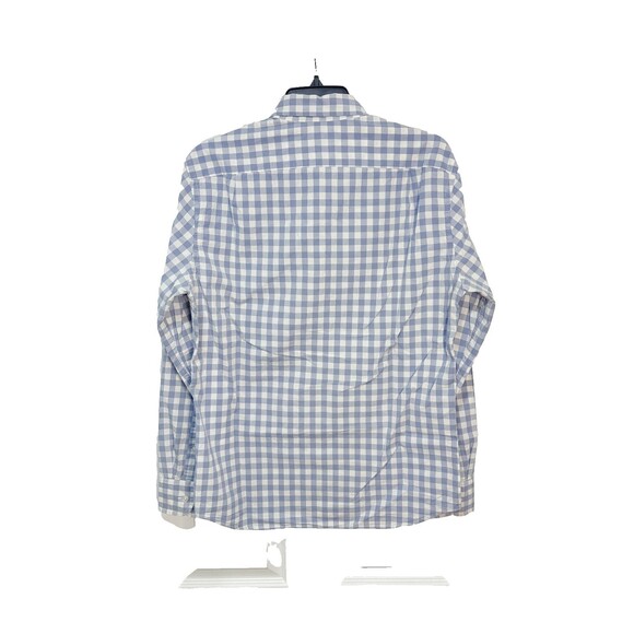 J. Crew Mens Size Medium Slim White Blue Long Sleeve Button Up Shirt Cotton M - Picture 3 of 6